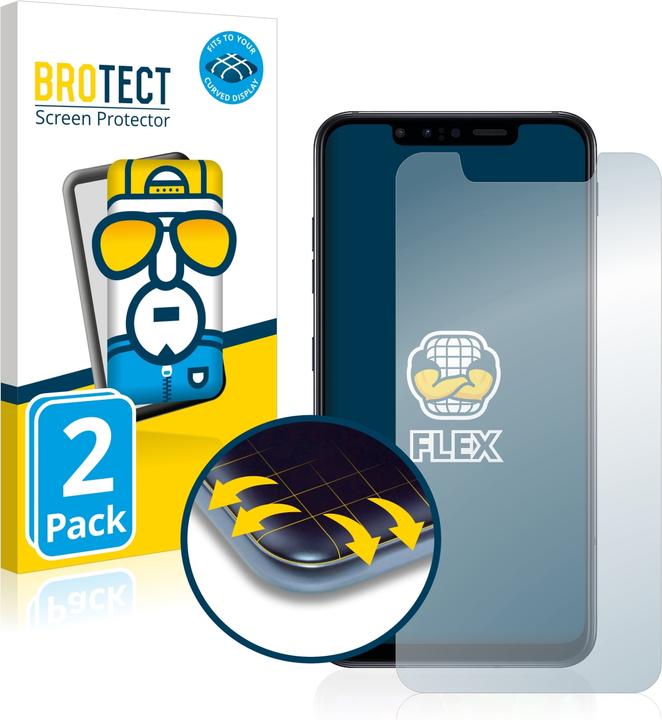 Produktbild BROTECT Full-Cover Displayschutz (2 Stück, LG G8s ThinQ)