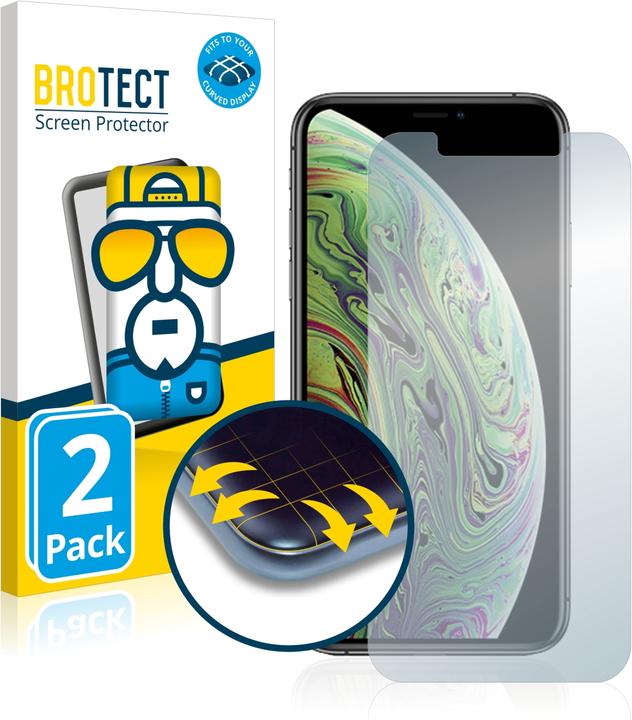 Immagine prodotto BROTECT Full-Cover Pellicola (2 Pezzo/i, Apple iPhone XS)