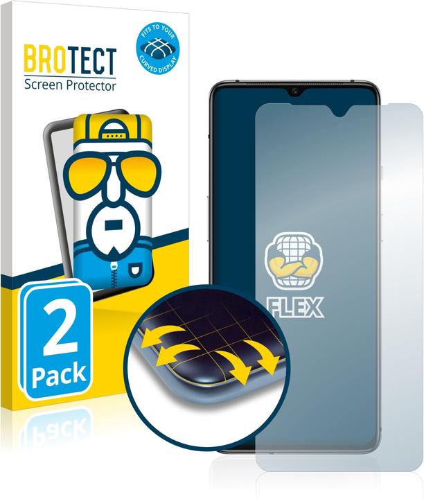 Produktbild BROTECT Full-Cover Displayschutz (2 Stück, OnePlus 7T)