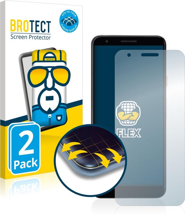 Actual product image BROTECT Full-Cover Protector (2 Piece, Google Pixel 3a)