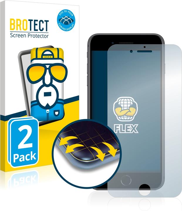 Produktbild BROTECT Full-Cover Displayschutz (2 Stück, Apple iPhone 8 Plus)