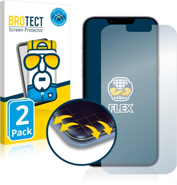 Produktbild BROTECT Full-Cover Displayschutz (2 Stück, Apple iPhone 13 Pro Max)