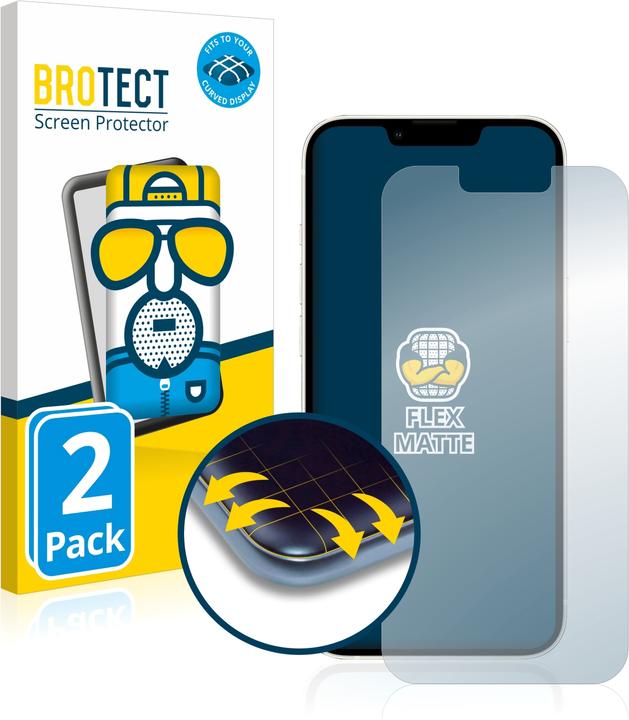 Image du produit BROTECT Full-Cover Protection Mat (2 pièce(s), Apple iPhone 13)