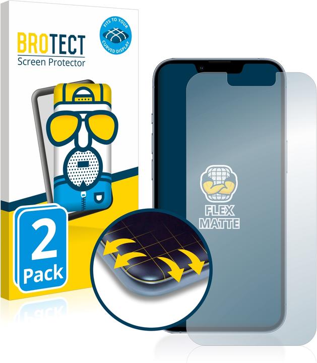 Image du produit BROTECT Full-Cover Protection Mat (2 pièce(s), Apple iPhone 13 Pro)