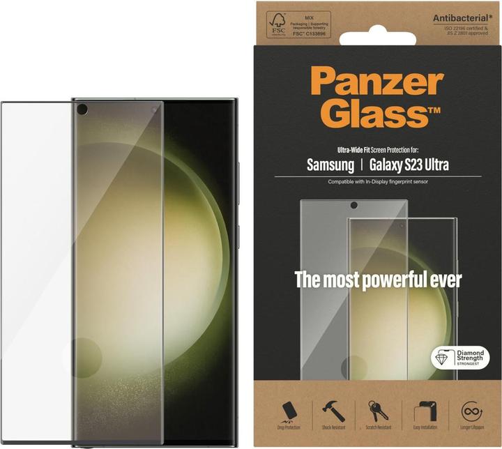 Produktbild PanzerGlass Ultra Wide Fit (1 Stück, Samsung Galaxy S23 Ultra)