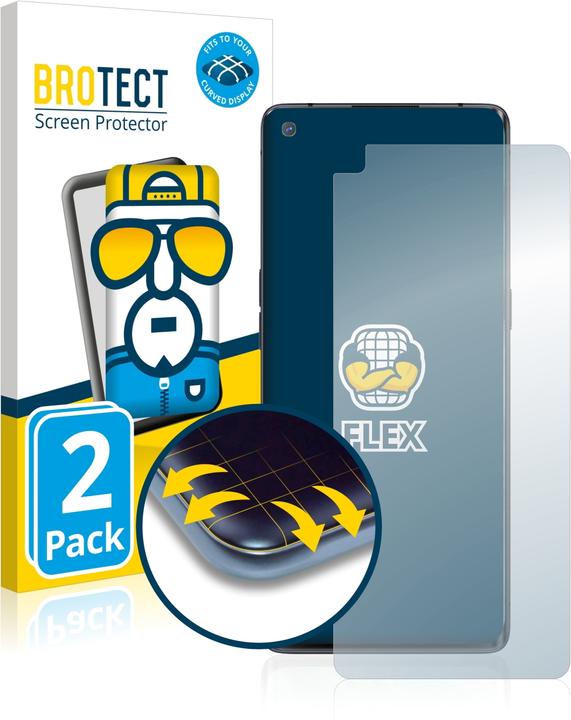 Produktbild BROTECT Full-Cover Displayschutz (2 Stück, Oppo Find X2 Neo)