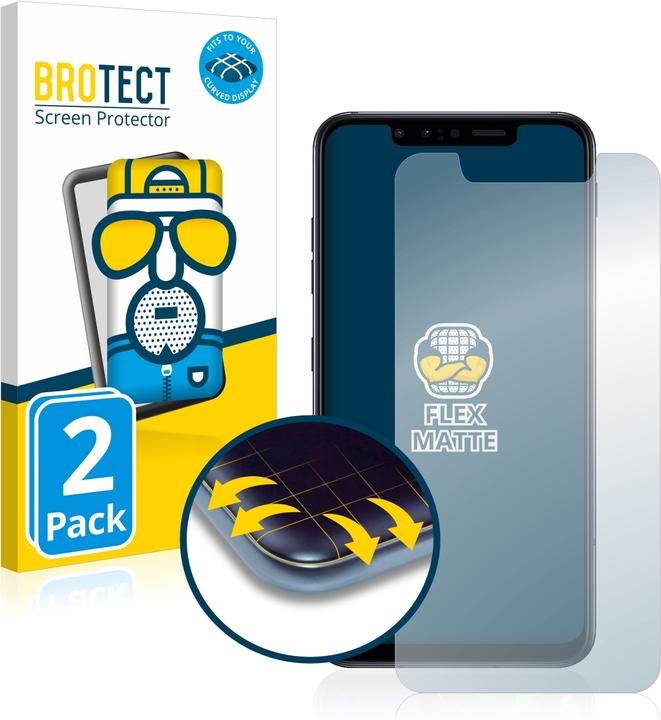 Produktbild BROTECT Full-Cover Displayschutz Matt (2 Stück, LG G8s ThinQ)