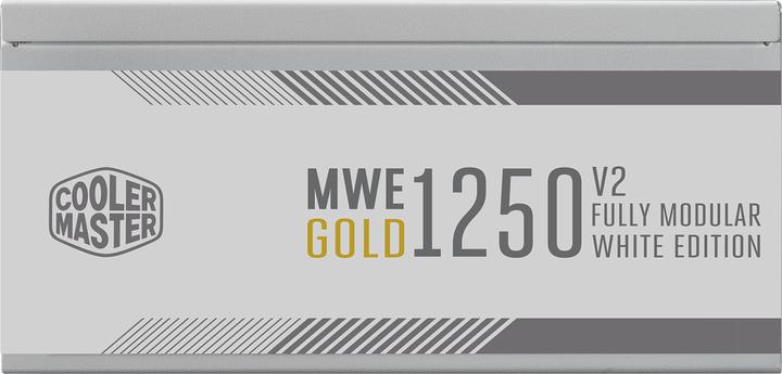 Image du produit Cooler Master Master MPE-C501-AFCAG-3GEU MWE Gold V2 White, ATX3.0, 1250W, 90%, 140mm, 3x PCIe 6+2, 12x SAT (1250 W)