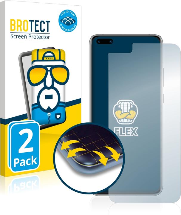 Actual product image BROTECT Full-Cover Protector (2 Piece, Huawei P40 Pro+)