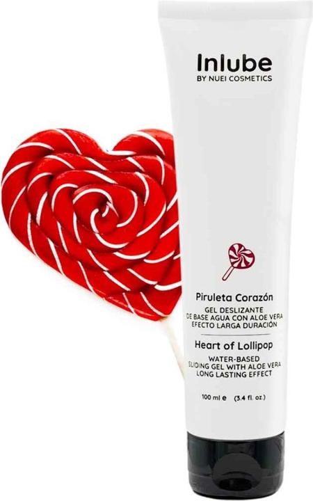 Actual product image Nuei INLUBE Heart of Lollipop water based sliding gel (100 ml)