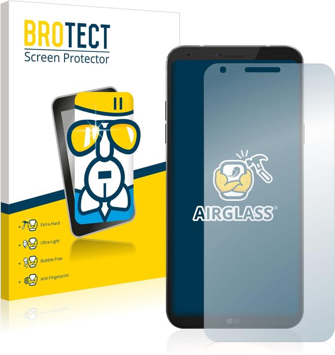 Actual product image BROTECT AirGlass Glass (1 Piece, LG Q6)