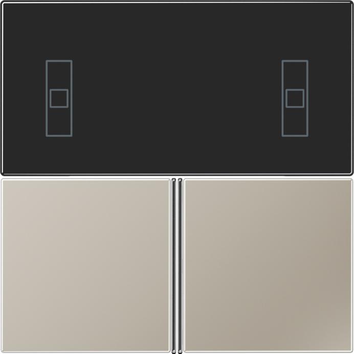Produktbild JUNG ES 4093 TSA Tastensatz 3fach, F40 Raumcontroller, Se ES4093TSA
