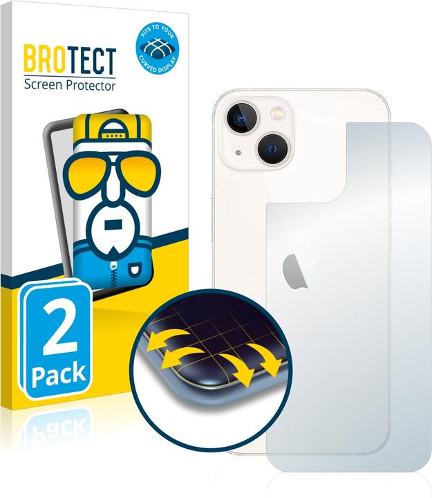 Produktbild BROTECT Full-Cover Displayschutz (2 Stück, Apple iPhone 13)
