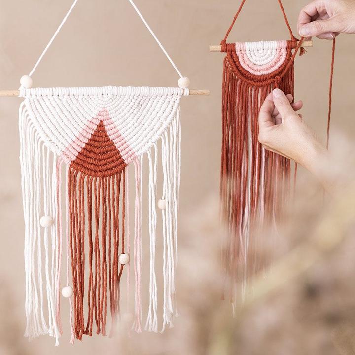 Immagine prodotto Creativ Company Set di mini decorazioni da parete in macramè