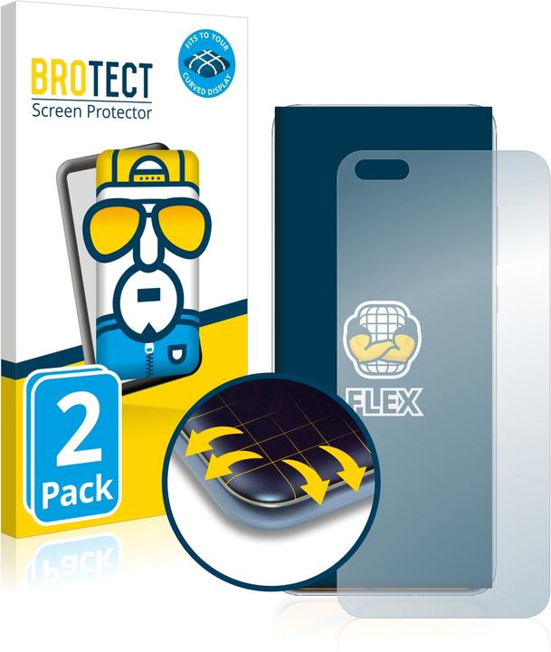 Actual product image BROTECT Full-Cover Protector (2 Piece, Huawei P40 Pro+)