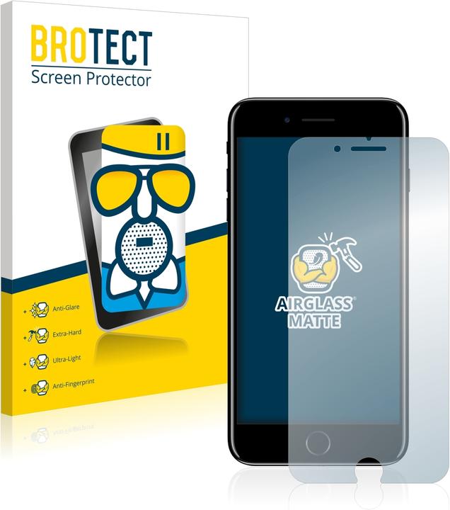 Produktbild BROTECT AirGlass Panzerglasfolie Matt (1 Stück, Apple iPhone 7 Plus)