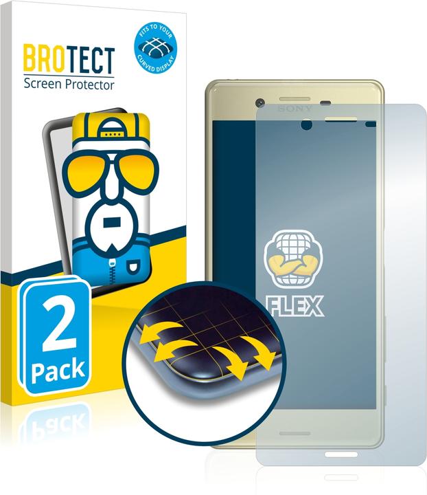 Produktbild BROTECT Full-Cover Displayschutz (2 Stück, Sony Xperia X)