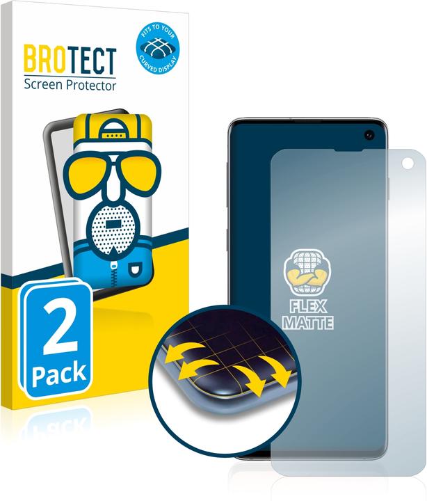 Image du produit BROTECT Full-Cover Protection Mat (2 pièce(s), Samsung Galaxy S10+)