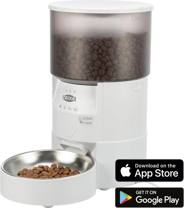 Image du produit Trixie *Distributeur automatique de denrées alimentaires TX-S Smart 3.0L, 18×31×18cm, blanc (3 l)