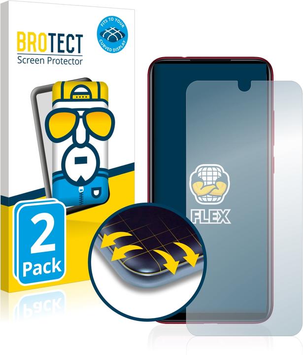 Produktbild BROTECT Full-Cover Displayschutz (2 Stück, Xiaomi Redmi Note 7)
