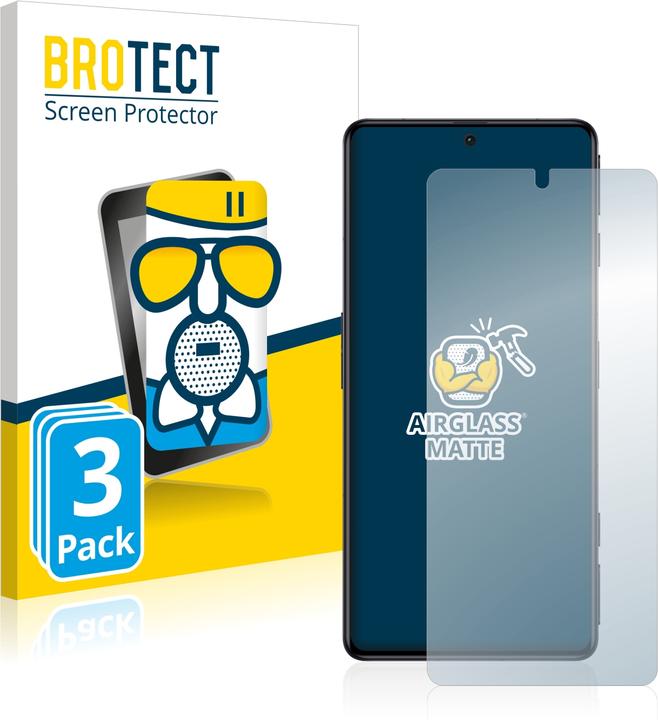 Productafbeelding BROTECT AirGlass Matte kogelwerende glasfolie (3 Stuk, Xiaomi Poco F4 GT)