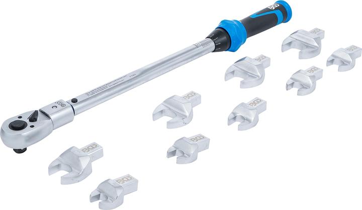Produktbild BGS Drehmomentschlüssel-Satz | für Einsteckwerkzeuge 14 x 18 mm | 40 - 210 Nm | 11-tlg. (1/2", 40 Nm, 210 Nm)