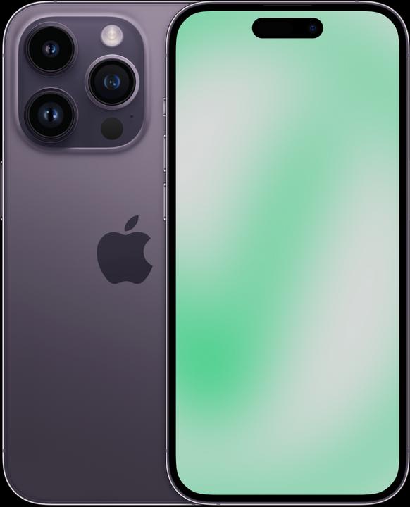 Image du produit Revendo iPhone 14 Pro (128 Go, Pourpre foncé, 6.10", 48 Mpx, SIM + eSIM, D / Acceptable)