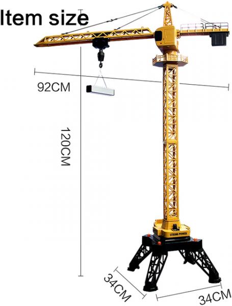 Image du produit Huina Grue RC 12 voies 1:14 avec 2,4 GHz