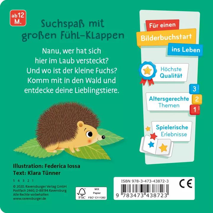 Actual product image Ravensburger Wo bist du, kleiner Fuchs? (German)