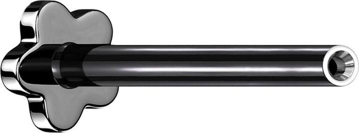 Produktbild Star Piercing Micro Threadless Labret-Stab Blume schwarz (ohne Messing, Titan G23)