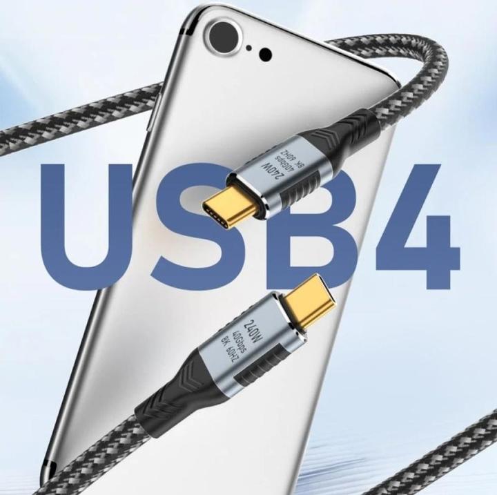 Image du produit PowerGuard Câble USB-C court USB4 Gen3x2 240W 20cm Data & Charge (0.20 m, USB 4.0)