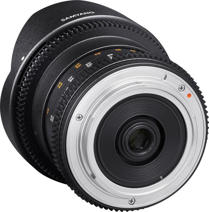 Actual product image Samyang V-DSLR 8mm T/3.8 UMC Fish-Eye CS II Lens for Sony A, Black (Sony A, APS-C / DX)