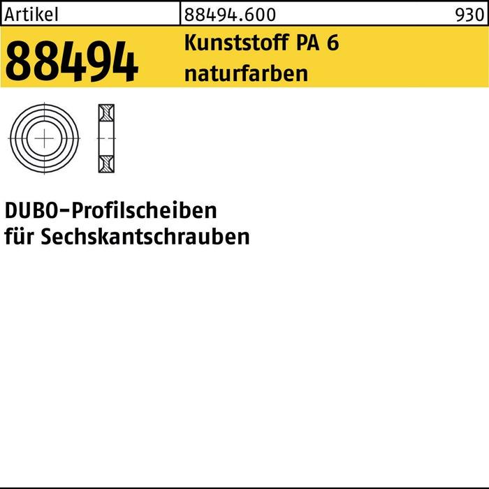 Image du produit Dubo Rondelle profilée R 88494 pour vis à 6 pans
