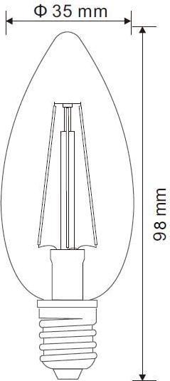 Produktbild Globo LED Leuchtmittel nickel matt 2xE14 LED (E14, 4 W, 400 lm, 2 x, F)