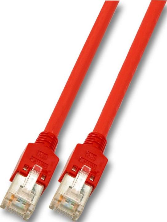 Produktbild EFB Elektronik Hersteller: RJ45 Crossover Patchkabel SF/UTP, Cat.5e, TM11, UC300, 2m, rot Das in Eur (S/UTP, CAT5e, 2 m)