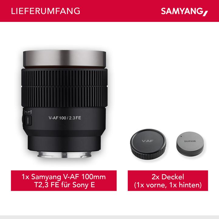 Produktbild Samyang V-AF 100mm T2.3, Sony E (Sony E, Vollformat)