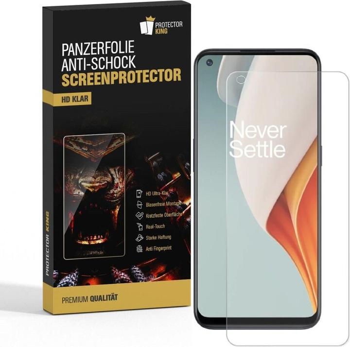 Produktbild Protectorking 3x Panzerfolie Anti-Shock HD Klar (3 Stück, OnePlus Nord N100)
