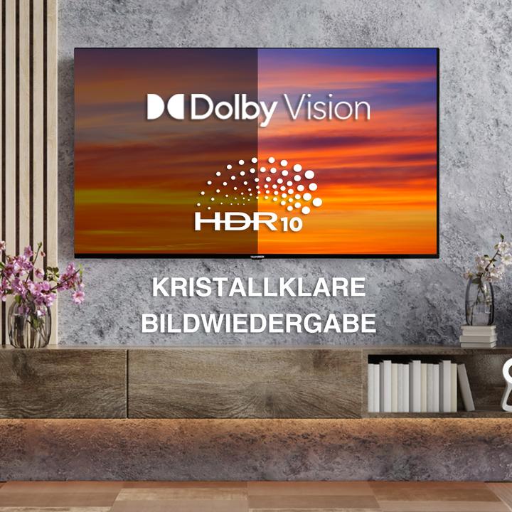 Actual product image Telefunken Fernseher 50 Zoll Smart TV VIDAA (4K UHD, HDR Dolby Vision, HD+ 6 Monate, Triple-Tuner) (50", LED, 4K, 2025)