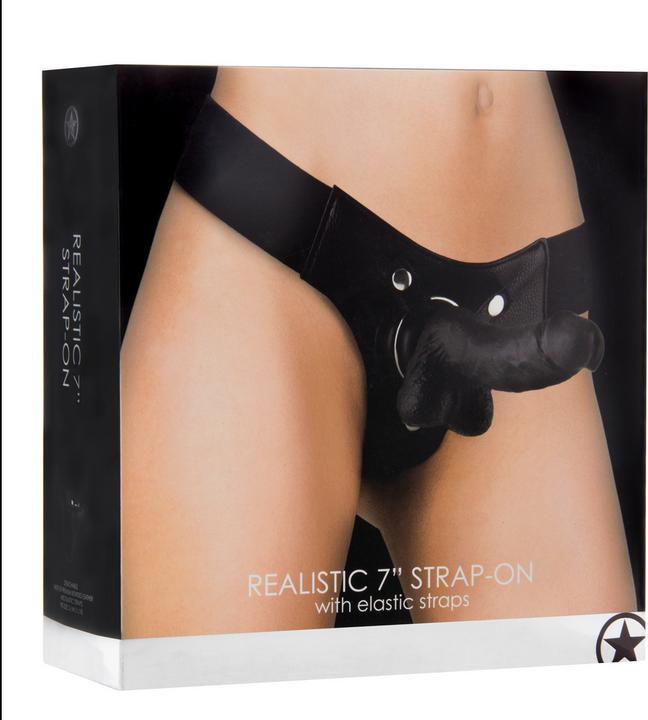 Actual product image Ouch! Realistic - 7 Inch - Strap-On