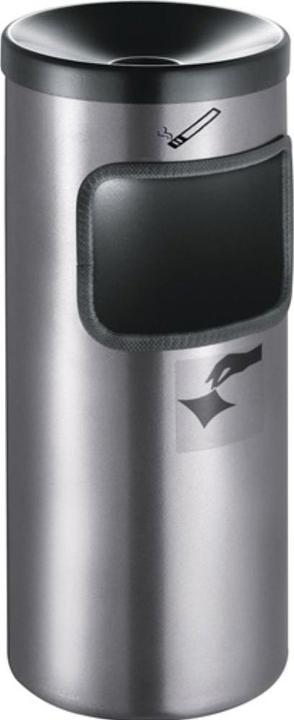Produktbild TKG Sicherheitswandascher Ø180xH410mm neusilber mit Kippvorrichtung