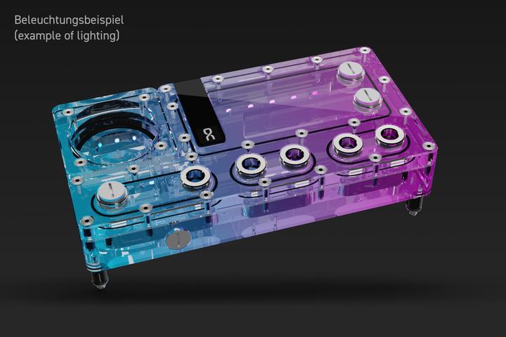Actual product image Alphacool Core Distro Plate 240 Right VPP/D5