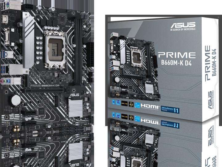 Produktbild ASUS Mainboard||Intel B660|LGA1700|MicroATX|Speicher DDR4 (LGA 1700, Intel B660, mATX)