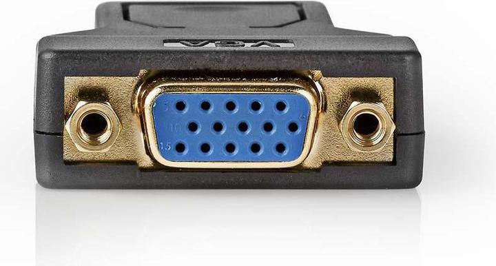 Immagine prodotto Nedis Adattatore DisplayPort - VGA, DisplayPort maschio - VGA femmina, placcato oro, ABS (VGA)
