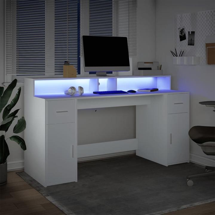 Produktbild VidaXL LED Schreibtisch (160 x 55 x 91 cm)
