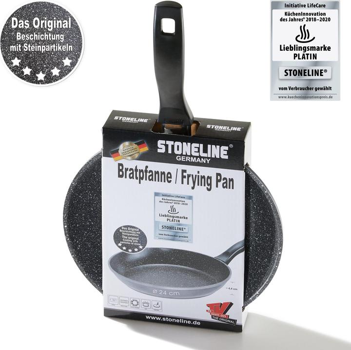 Actual product image Stoneline 6841 frying pan 24 cm (24 cm, Pan set + pot set, Aluminium)