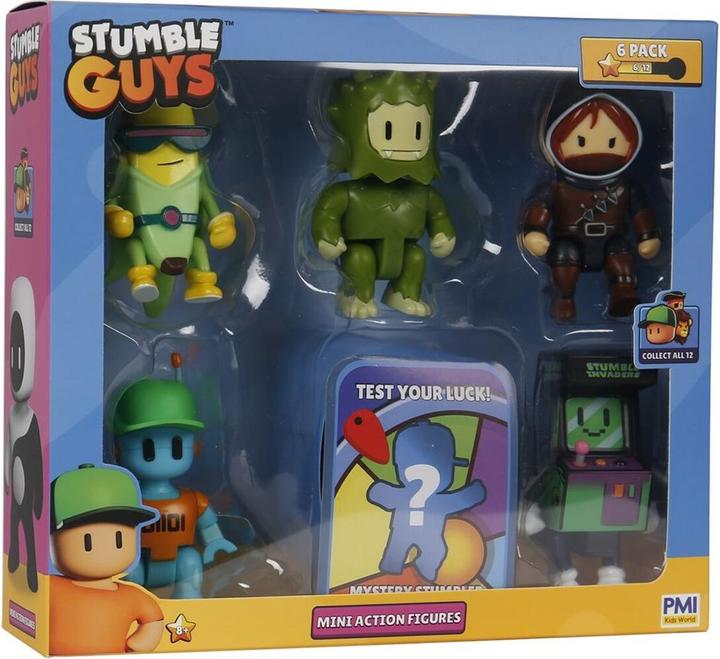 Produktbild Pmi Kids World Stumble Guys S2 Mini Action Figures - 6 Pack Deluxe Box Ver.A