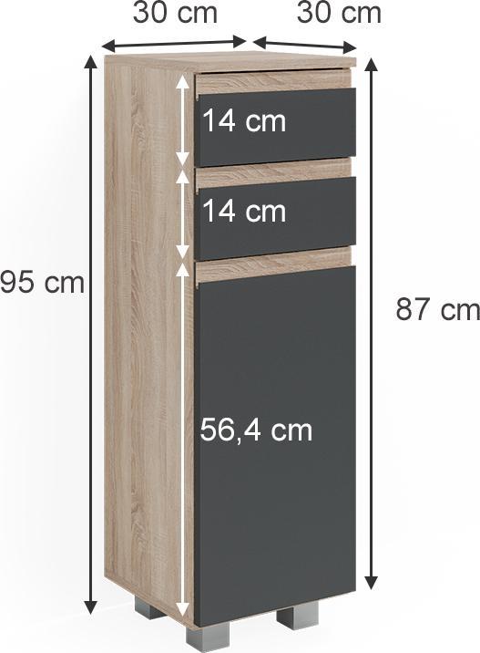 Produktbild Vicco J-Shape (30 x 95 x 30 cm)