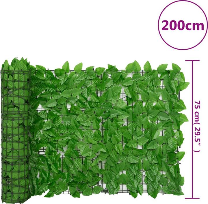 Produktbild VidaXL Balkon-Sichtschutz mit Blättern (75 cm)