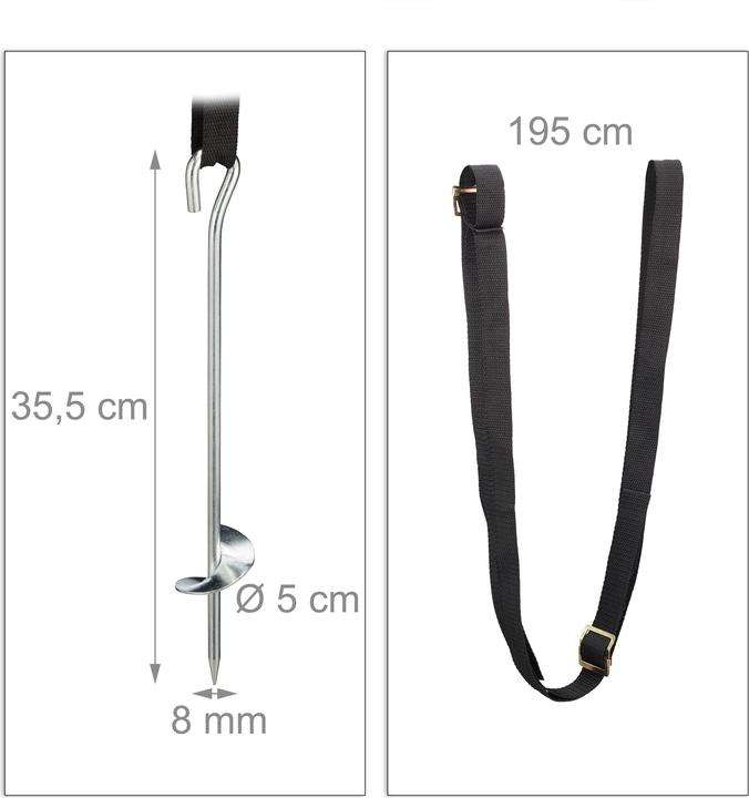 Actual product image Relaxdays Trampoline Ground Anchor