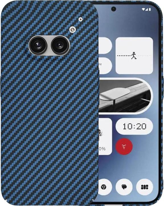 Image du produit Techsuit - Carbonite FiberShell - Nothing Phone (2a) / (2a) Plus - Cyan (Nothing Phone (2a))